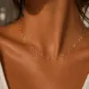 Hollow Heart Choker Gold