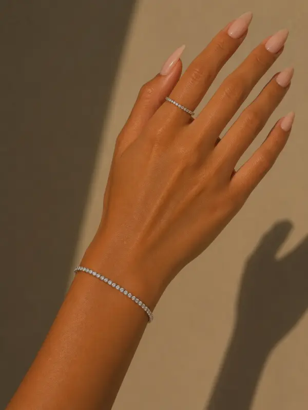 ff3ea9e0-f13c-4184-86bb-6c7cca8f7b38 Tennis Bracelet Silver