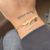 Heartbeat Bracelet Gold