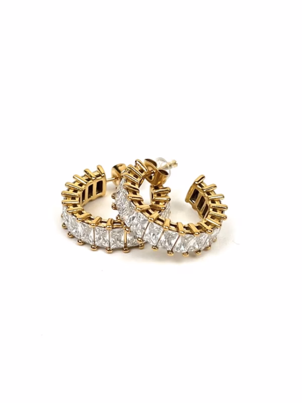 Diamond Hoop Earrings