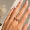 Bow Pink Diamond Ring