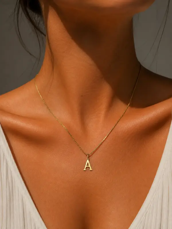 Letter A Necklace