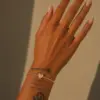 White Heart Bracelet