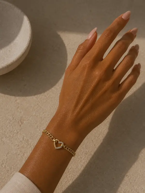 Heart Chain Bracelet