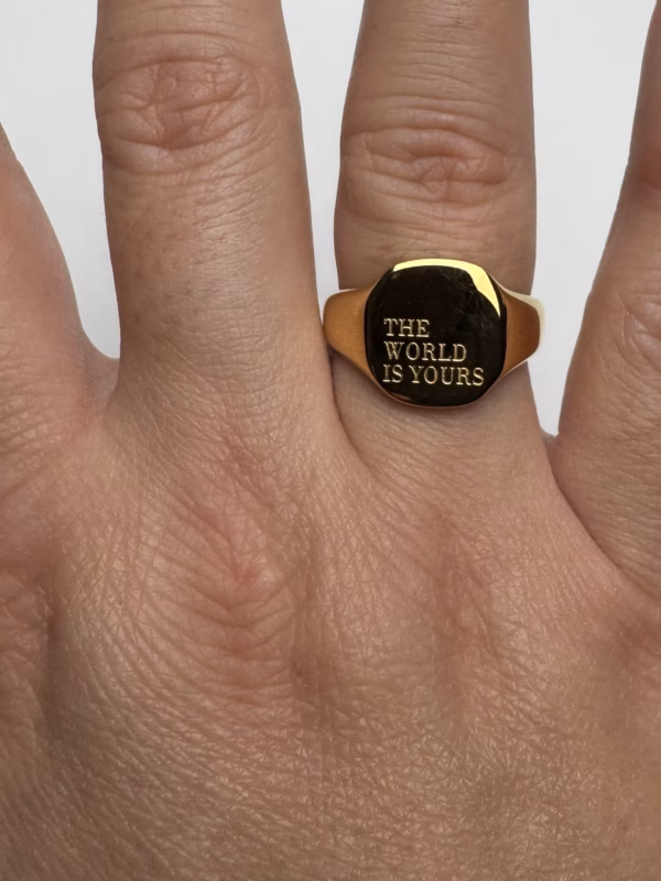Bague "Le monde est à vous
