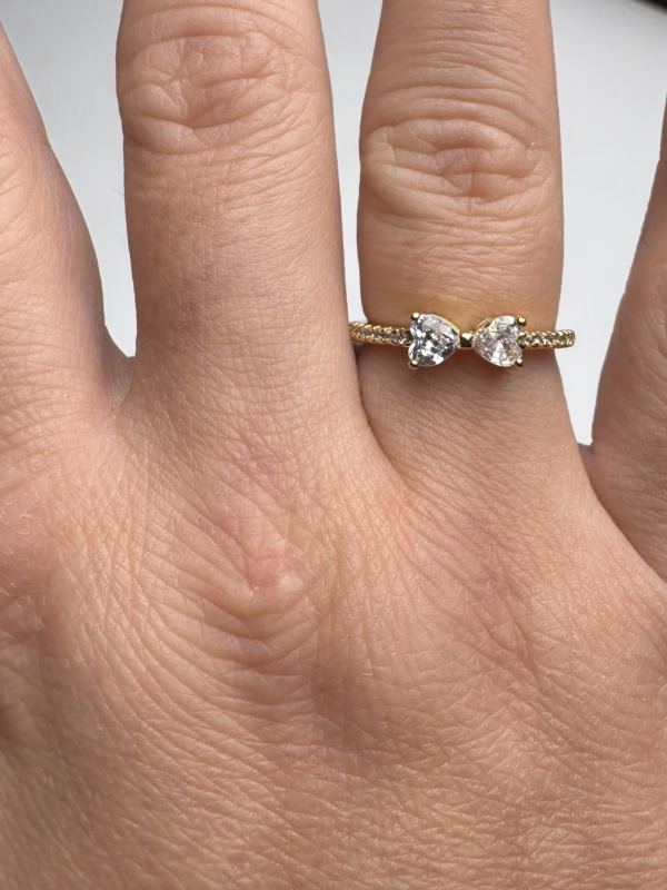 Bow White Diamond Ring