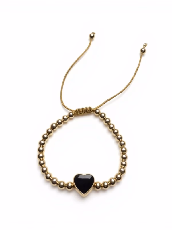 Black Heart Bracelet
