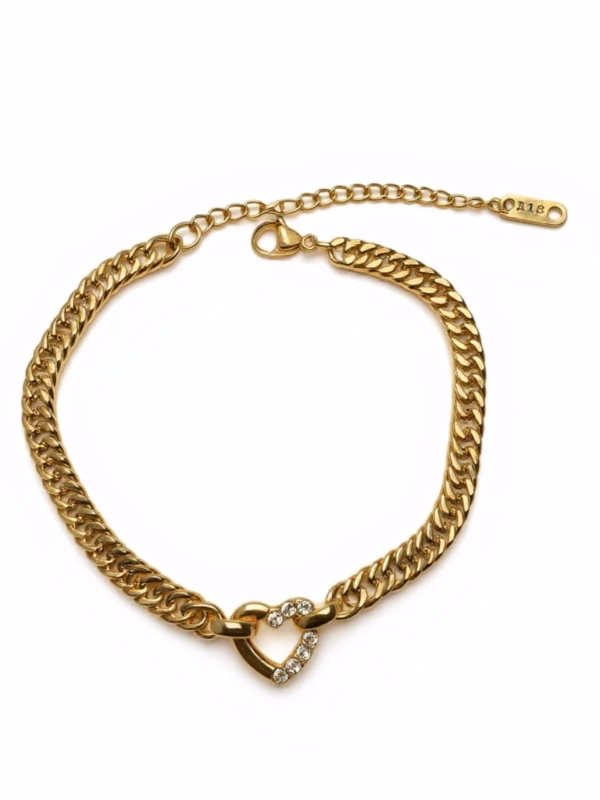 Heart Chain Bracelet