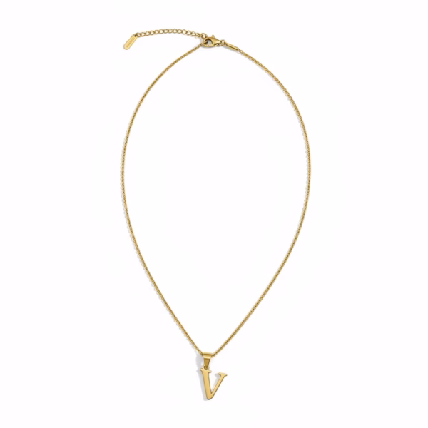 Letter V Necklace