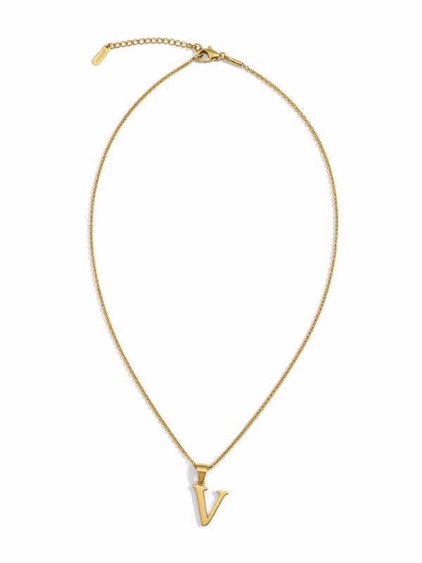 Letter V Necklace