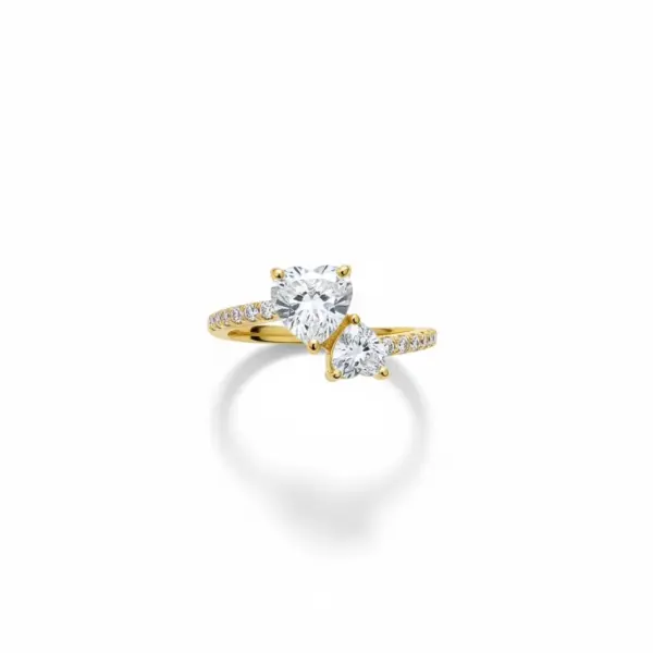 2 Hearts Ring
