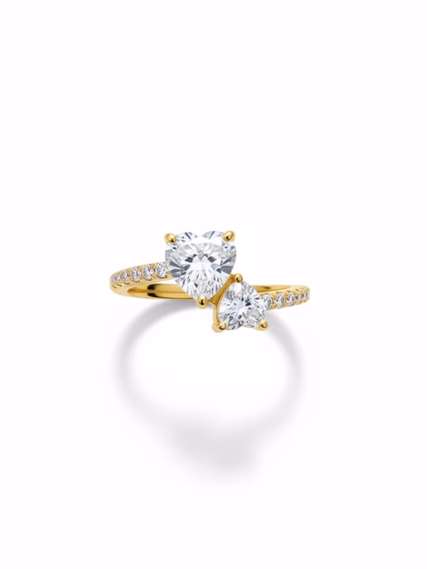 2 Hearts Ring