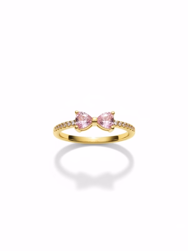 Bow Pink Diamond Ring