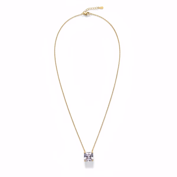 Square Diamond Necklace