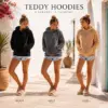 Teddy Hoodie Black