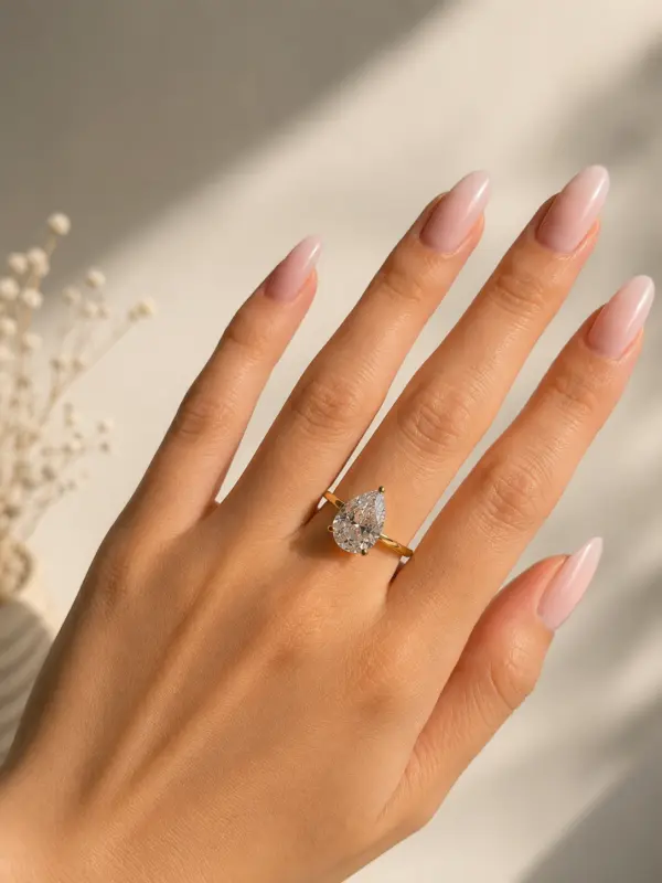 Drop Diamond Ring 2 Carat