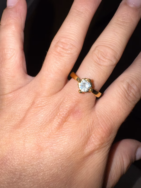 Solid Diamond Ring size 8