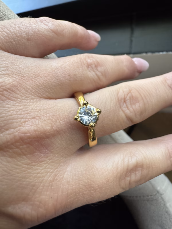 Solid Diamond Ring size 8