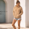 Teddy Hoodie Camel