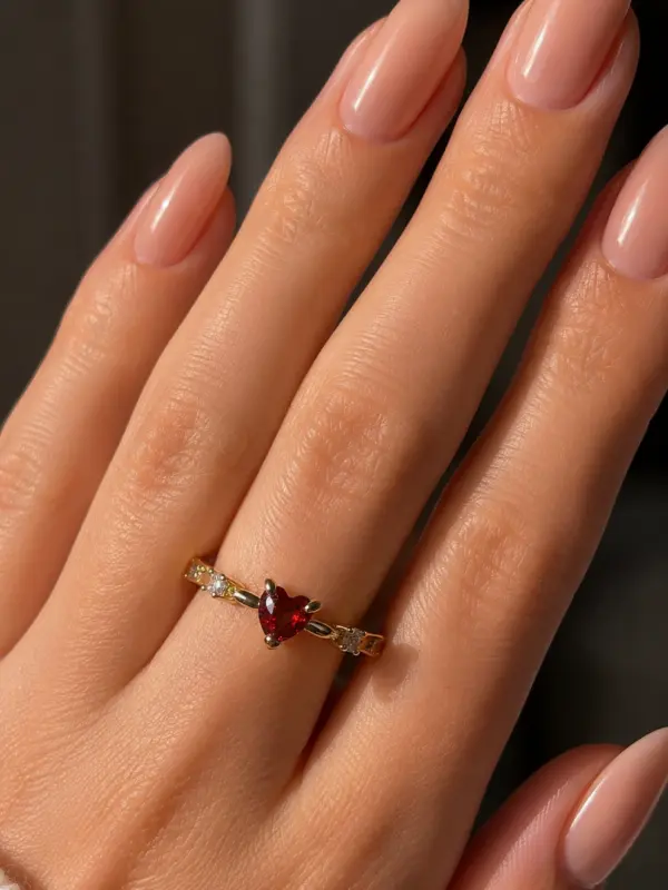 Ruby Heart Ring