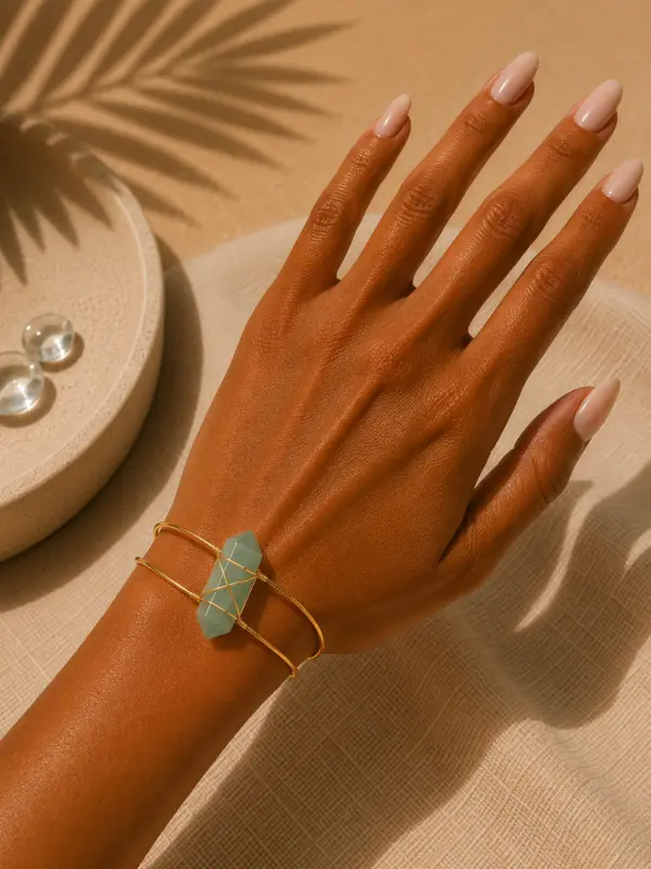1568e53e-b227-4955-87ae-7afd64631a1f 💚 Aventurijn armband