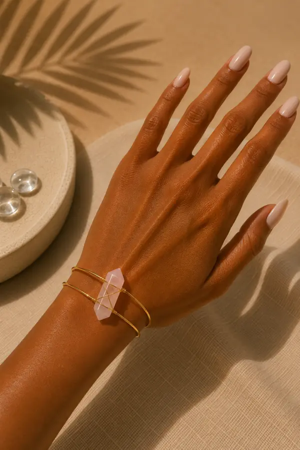 🌸 Rozenkwarts armband