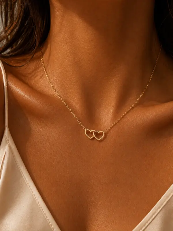 Double Heart Necklace