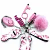Safety Key Chain Pink