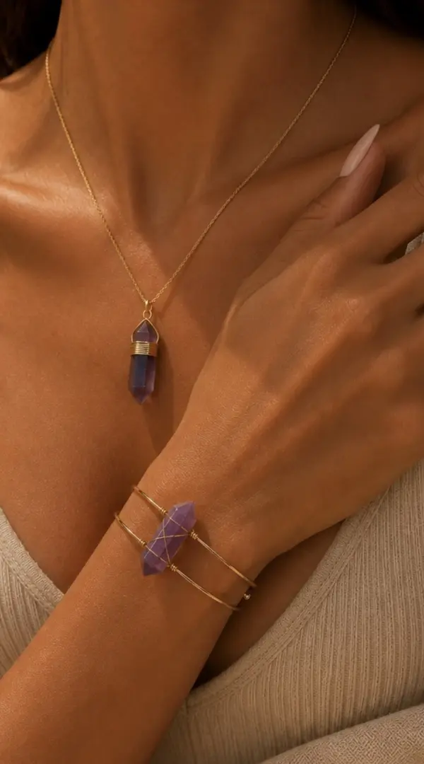 💜 Amethist Necklace and Bracelet