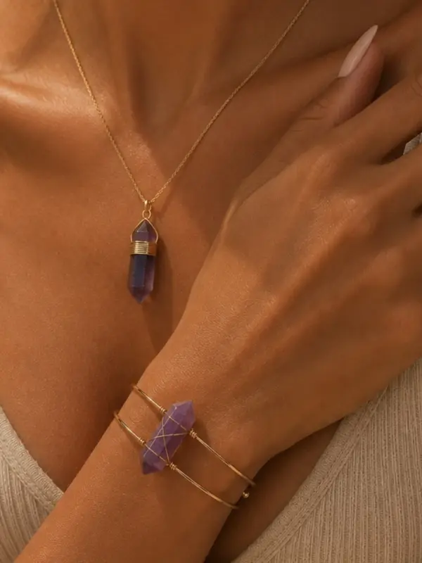 screenshot-45 💜 Amethist Necklace and Bracelet