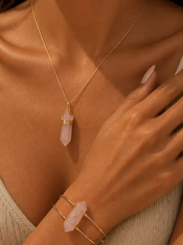 screenshot-46 🌸 Rozenkwarts Necklace and Bracelet
